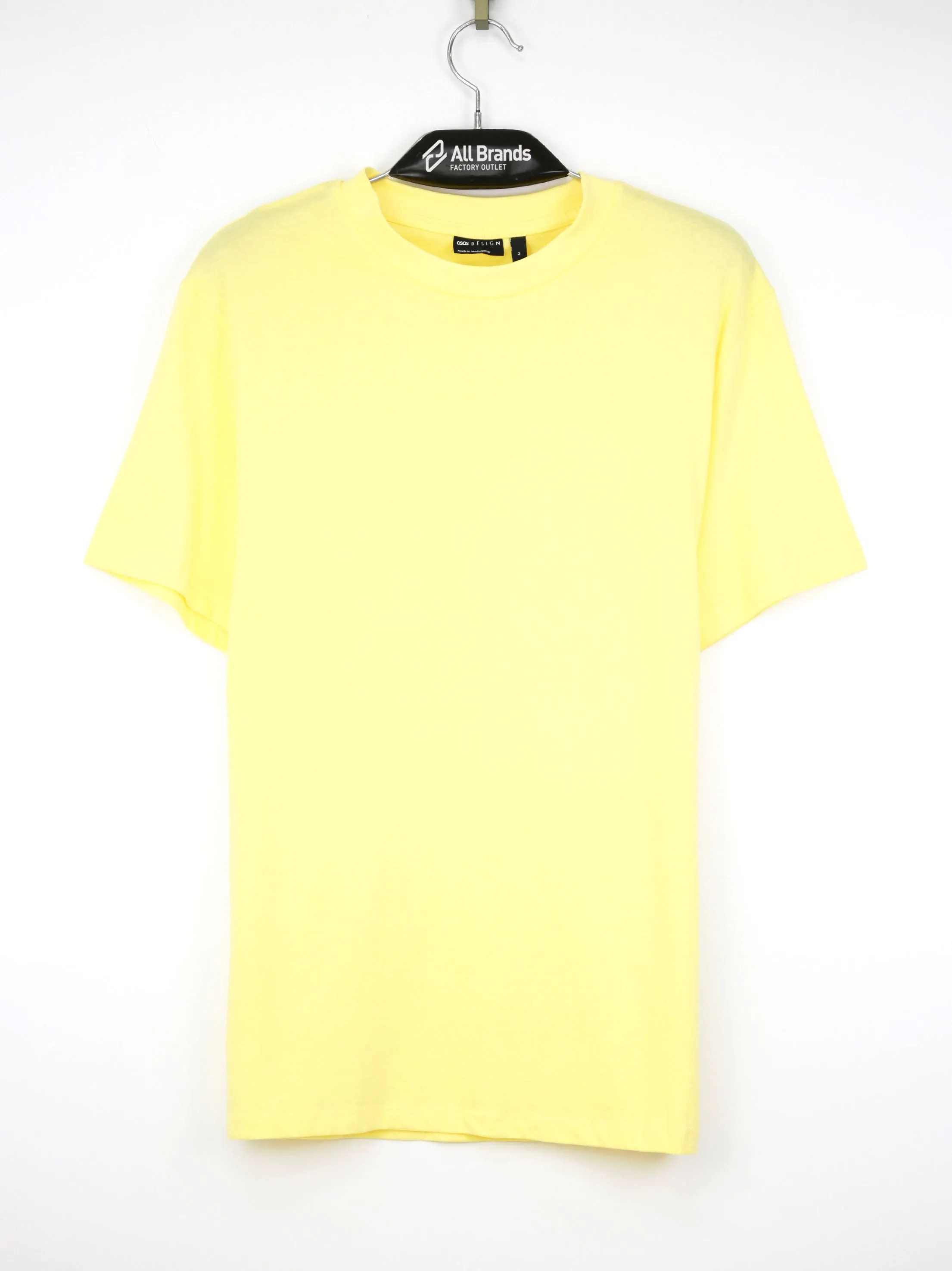 T-shirt uni pour hommes, Jaune
