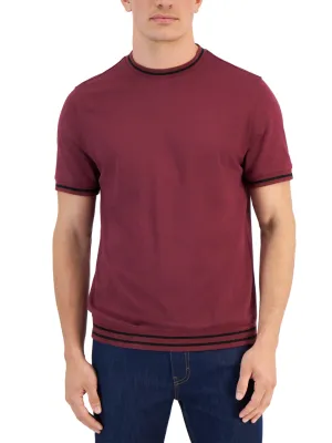 T-shirt uni pour homme, Bordeau