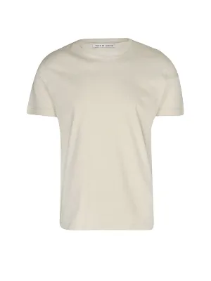 T-shirt uni pour homme, beige clair