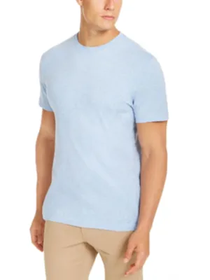 T-shirt uni pour homme, Bleu clair