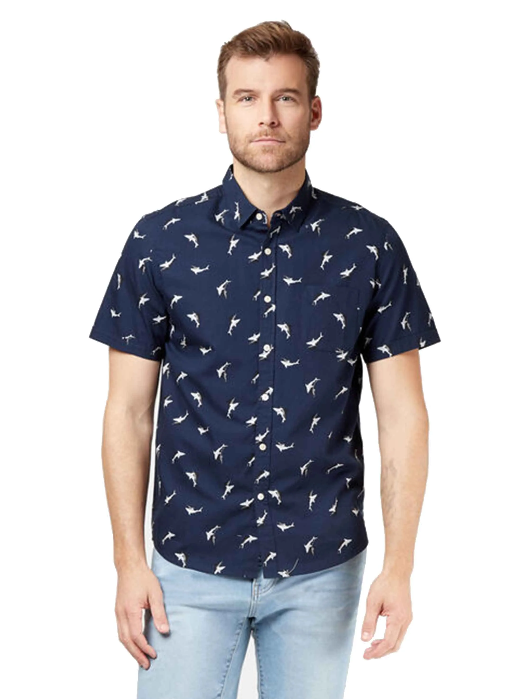 Chemise à carreaux pour homme, marine