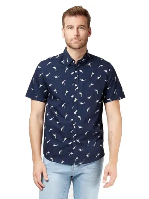 Chemise à carreaux pour homme, marine