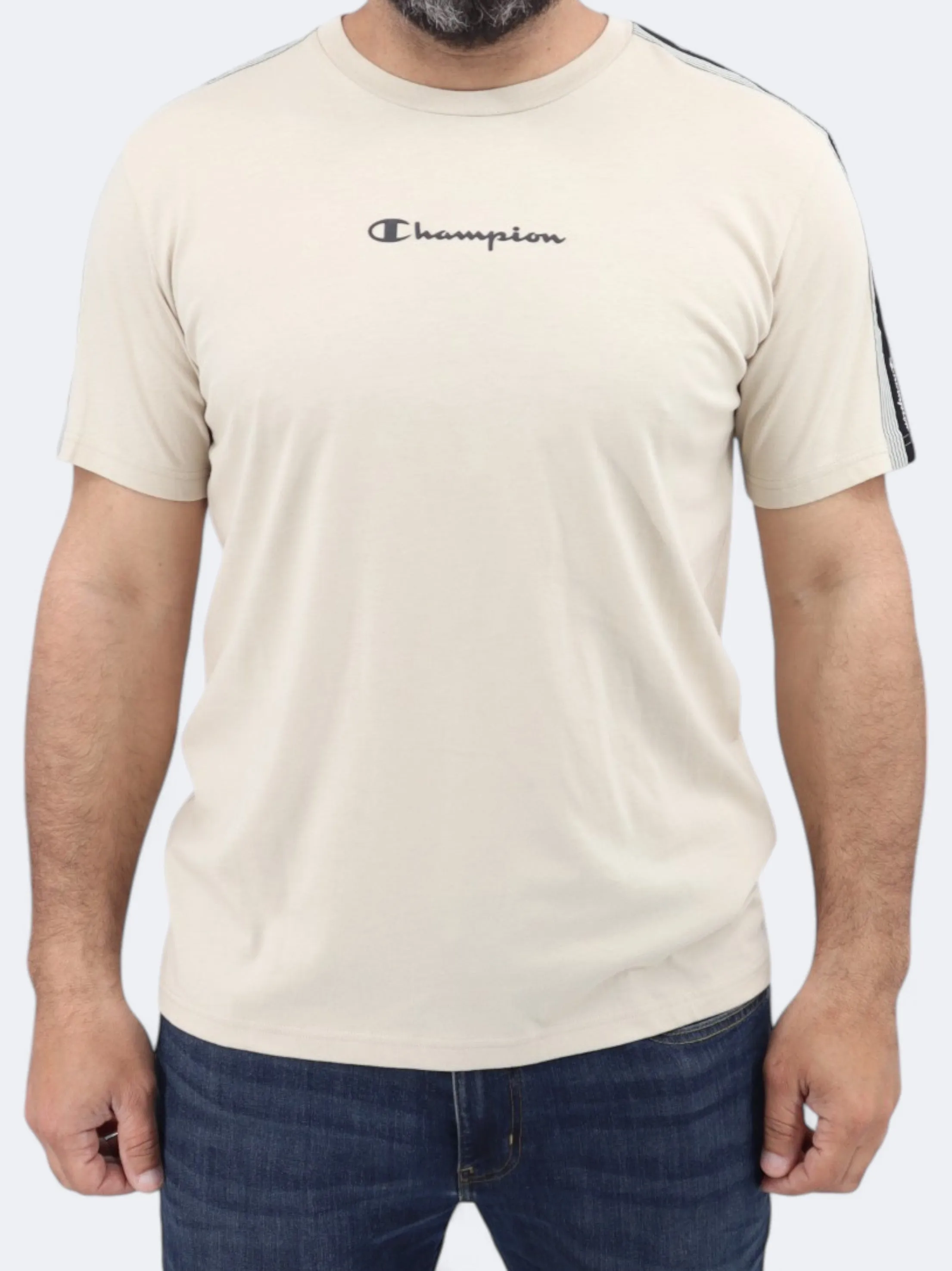 T-shirt imprimé pour homme, Beige