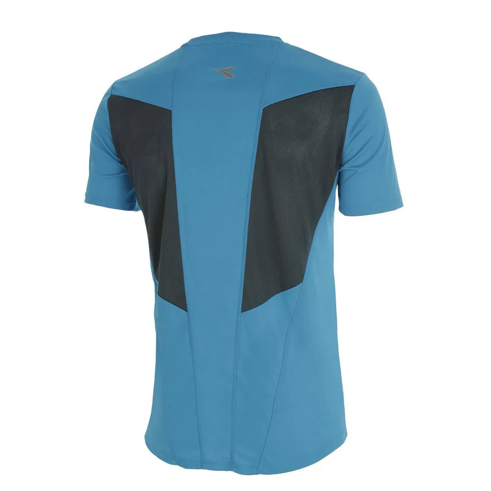 T-shirt de course pour homme, Bleu