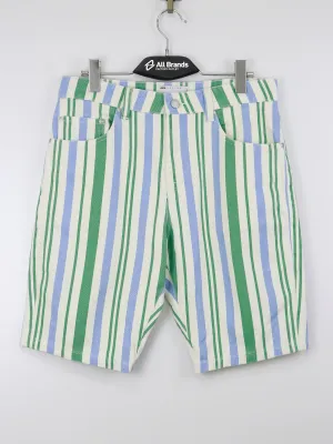 Short en jean rayé pour homme, Multi
