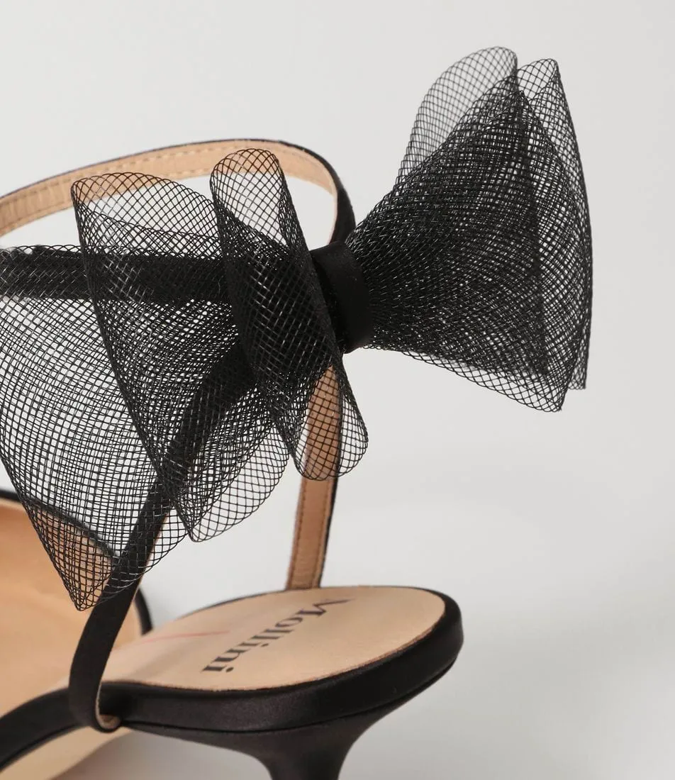 Mollini Myday Escarpins en Satin Noir_Mollini