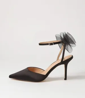 Mollini Myday Escarpins en Satin Noir_Mollini