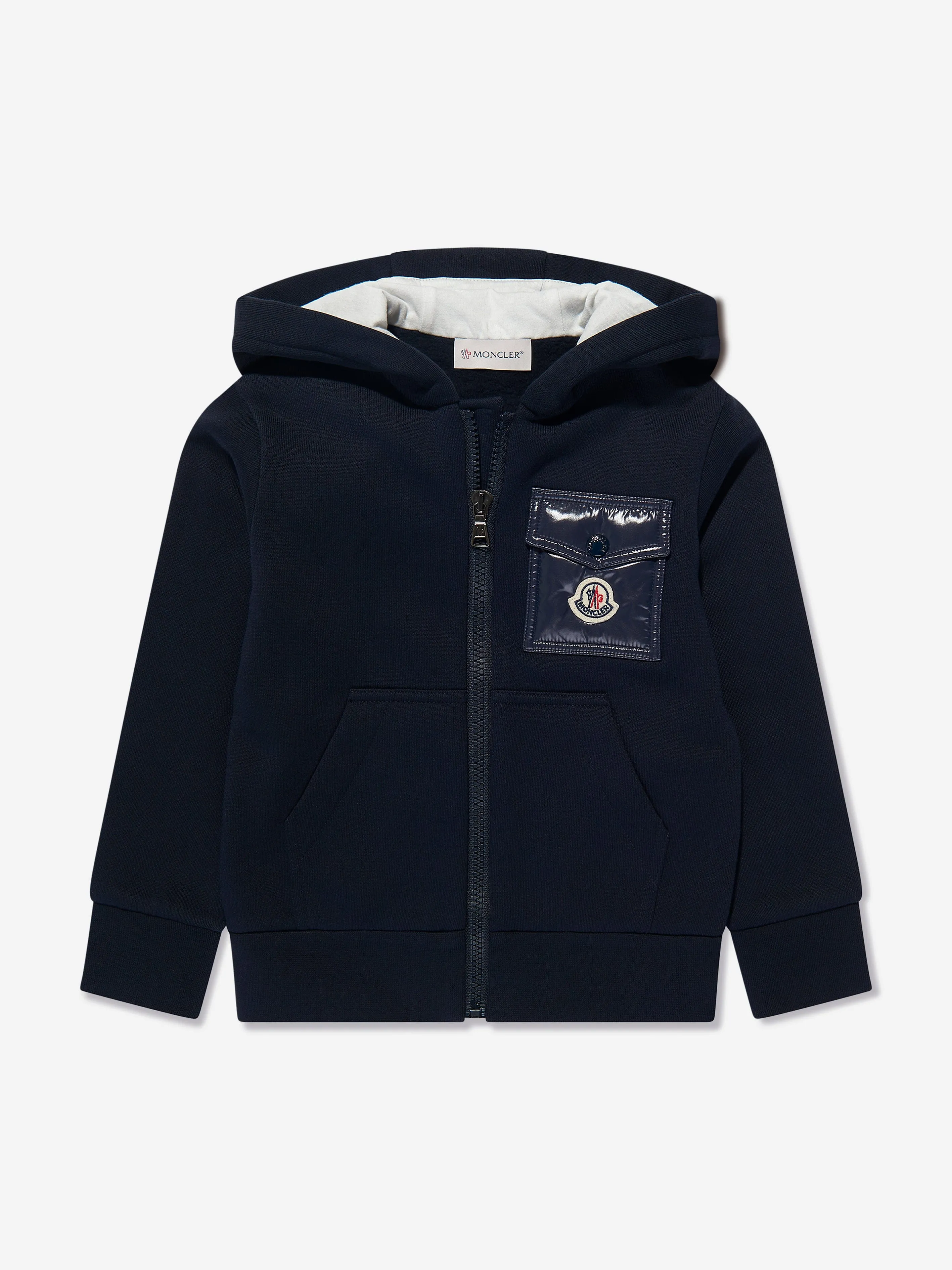 Moncler Enfant Survêtement à Logo avec Poche pour Garçons en Bleu Marine