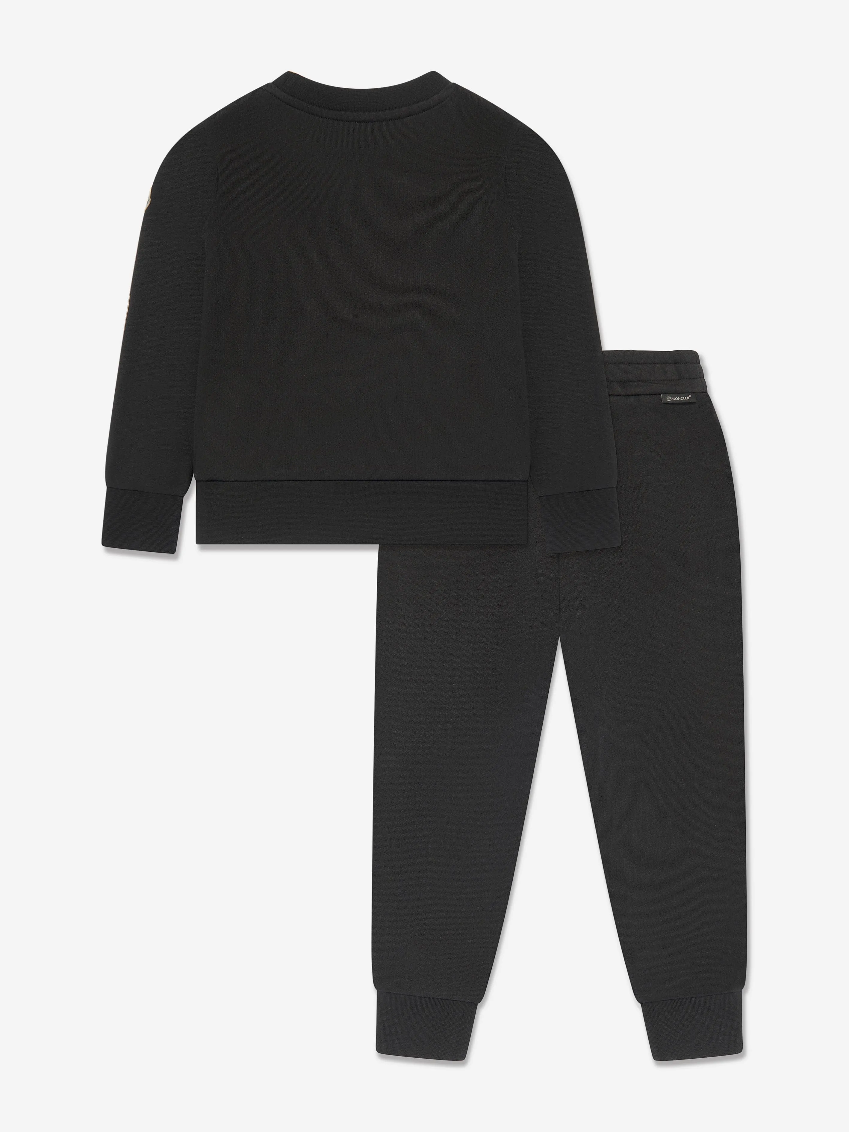 Survêtement Moncler Enfant avec Logo pour Garçons en Noir