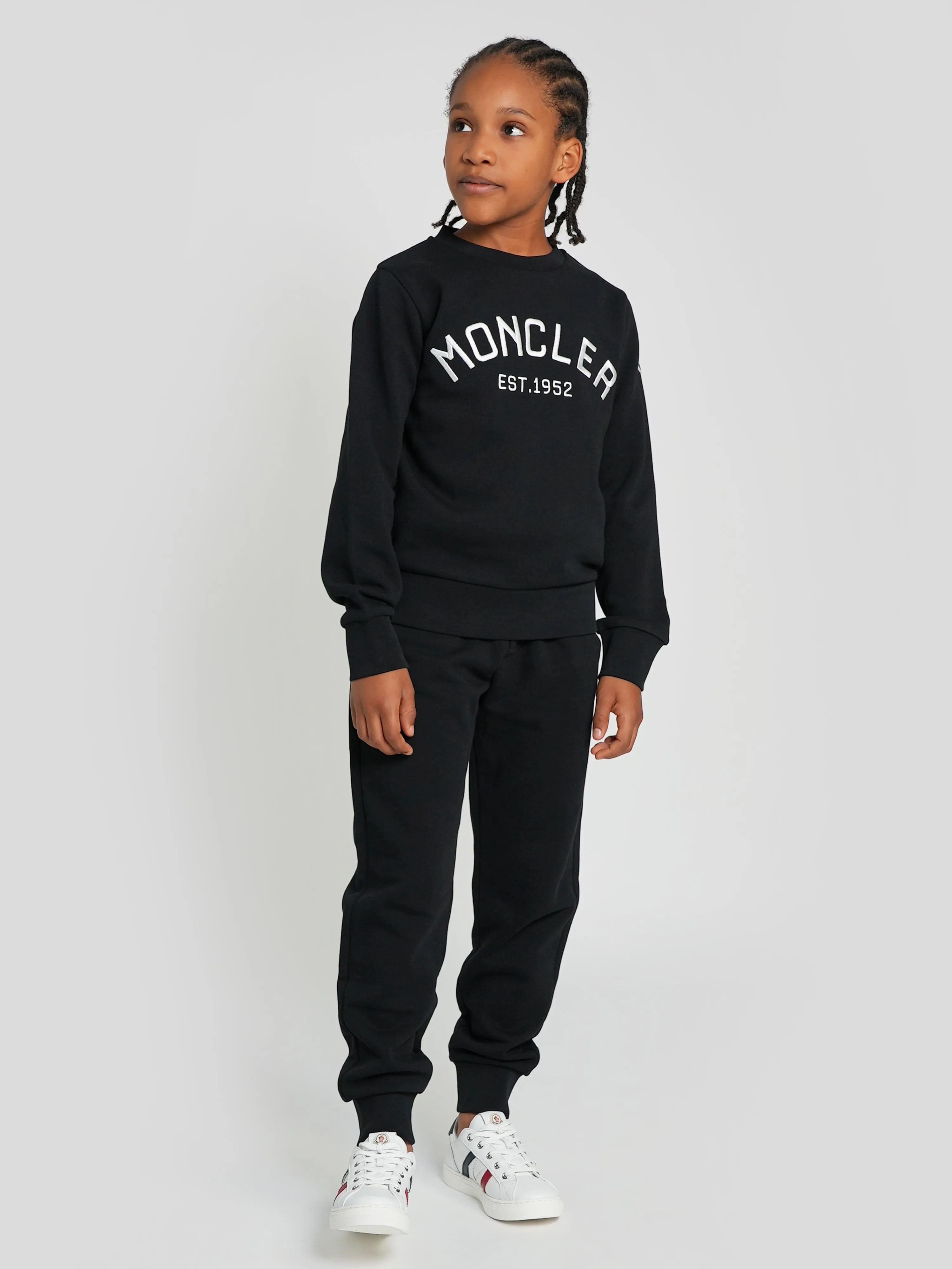 Survêtement Moncler Enfant avec Logo pour Garçons en Noir
