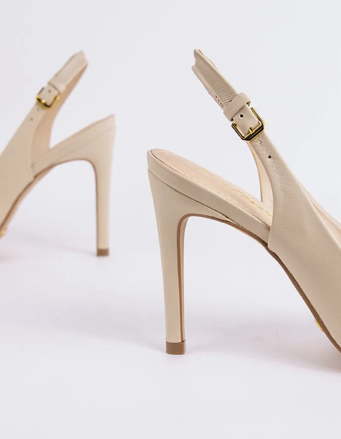 Morisha Cuir Blanc Cassé