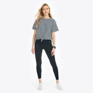 Nautica Women's Navtech Legging Haute Taille Noir Véritable Nautica