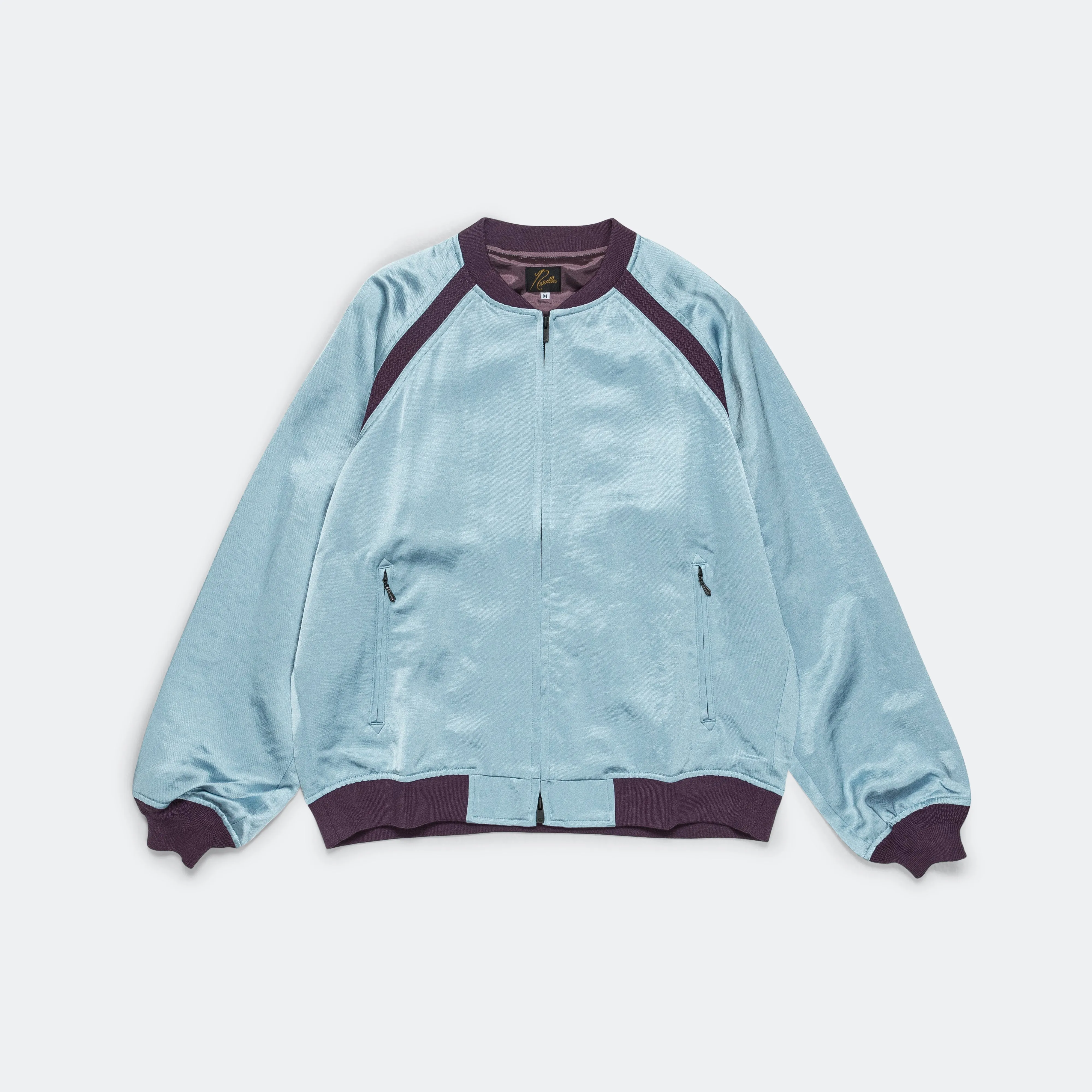 Veste Needles W.S.S en satin - Bleu