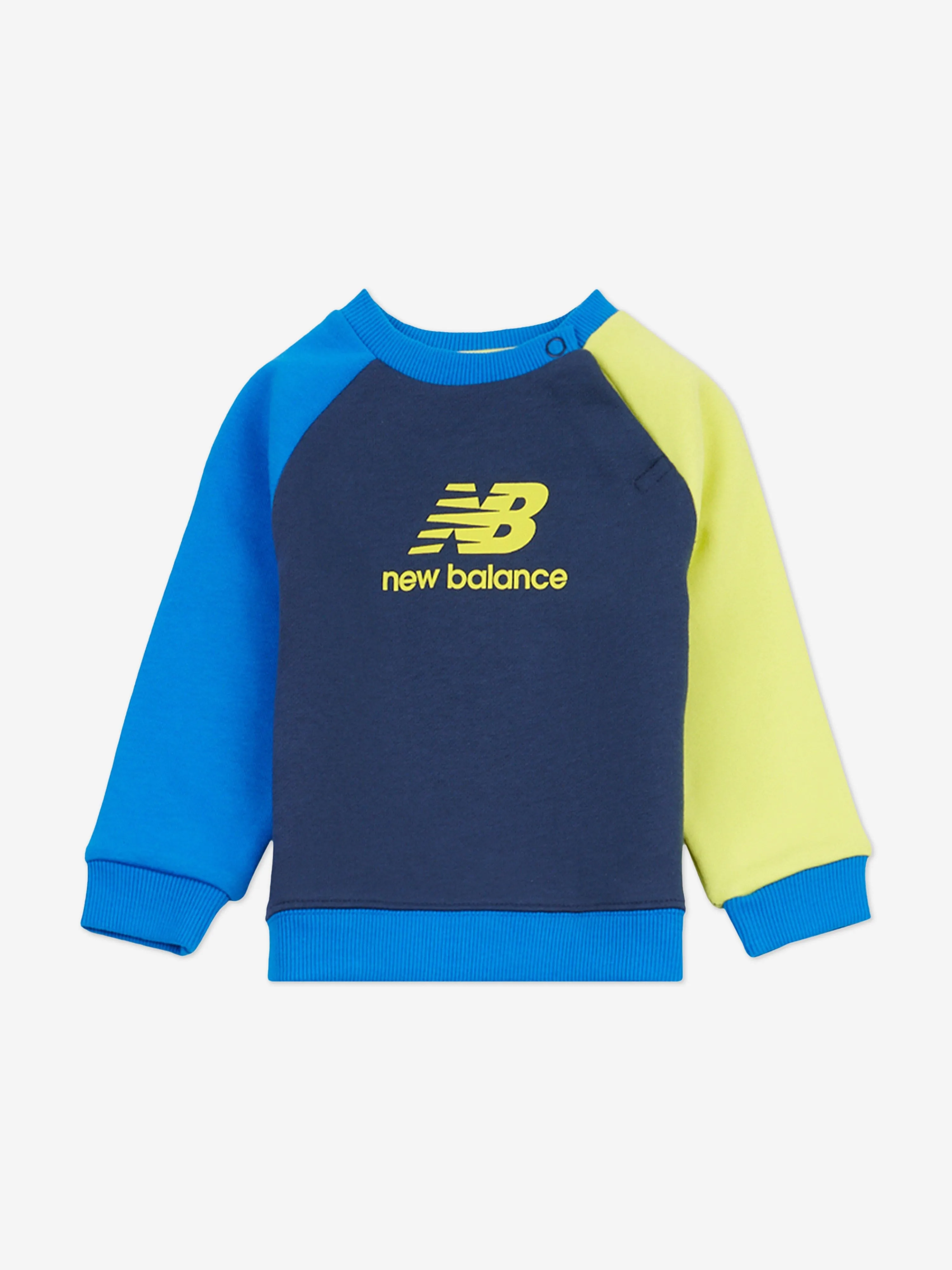 New Baby Boys Combinaison de survêtement à empiècements raglan en marine