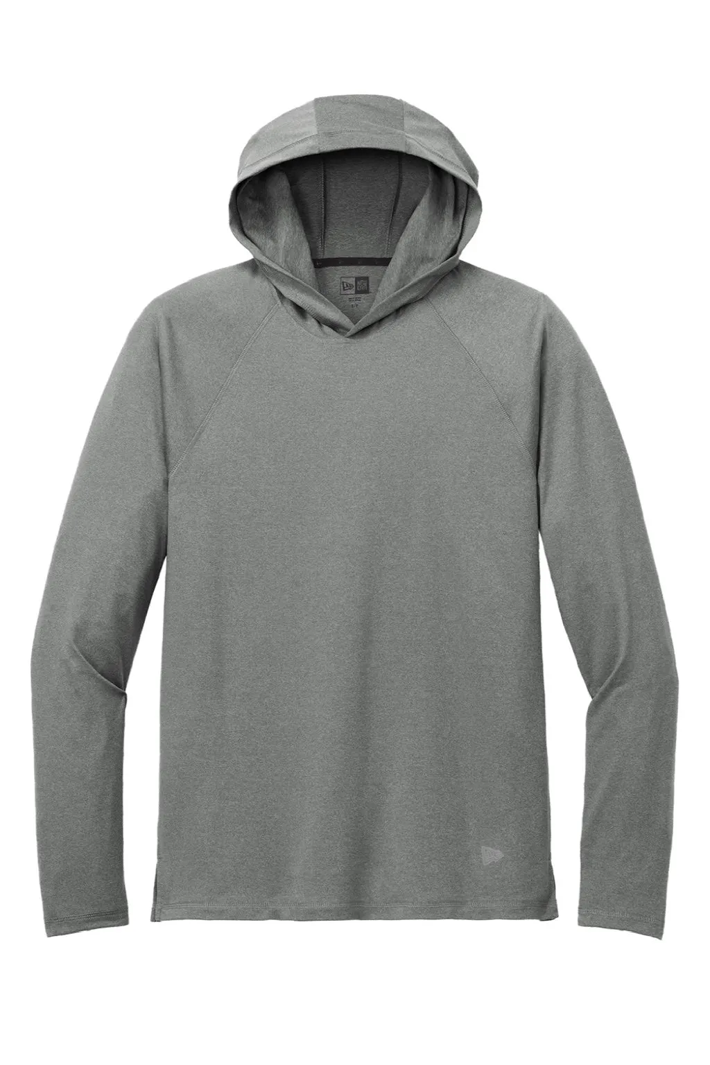 New Era Sweat-shirt à Capuche Homme à Manches Longues Évacuation de l'Humidité - Gris Ombre Chiné
