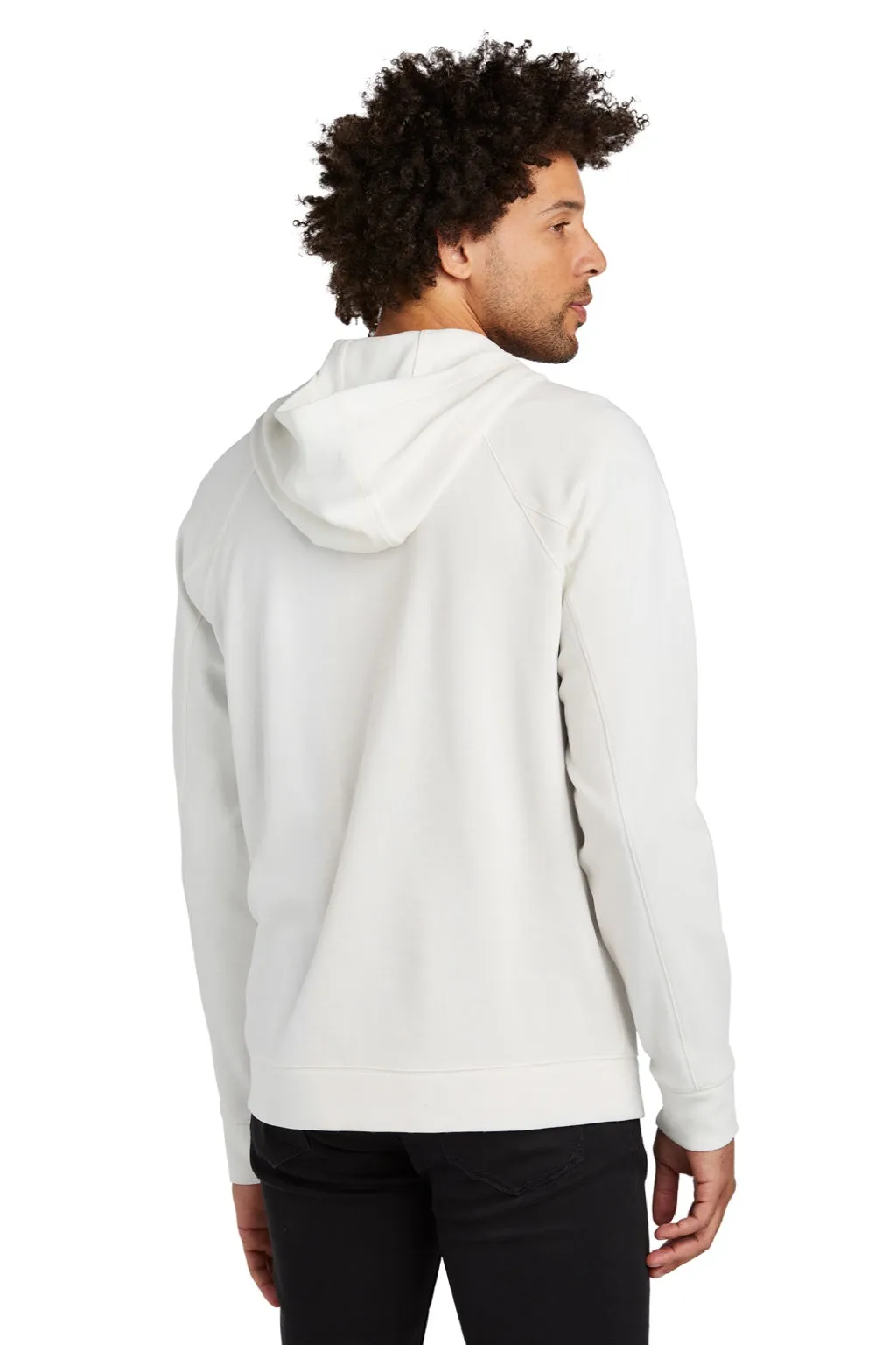 New Era Sweat à capuche pour hommes avec poche kangourou et fermeture 1/4 - Blanc fan