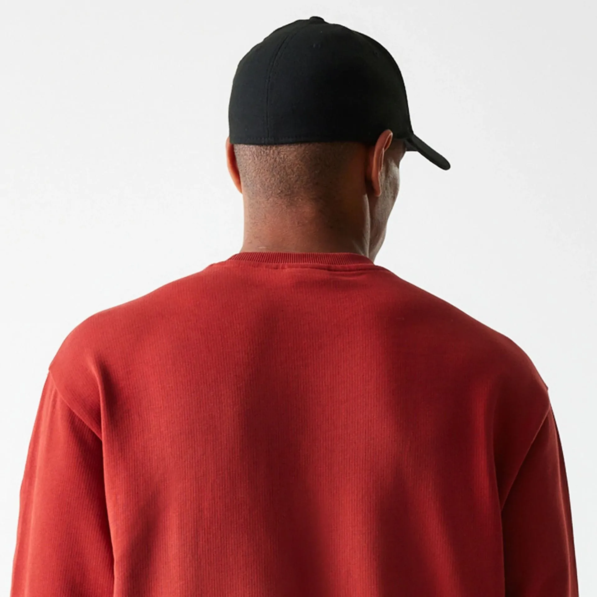 Sweats à capuche et pulls à capuche New Era Chicago Bulls NBA Floral Rouge Grosse maille col ras du cou surdimensionné