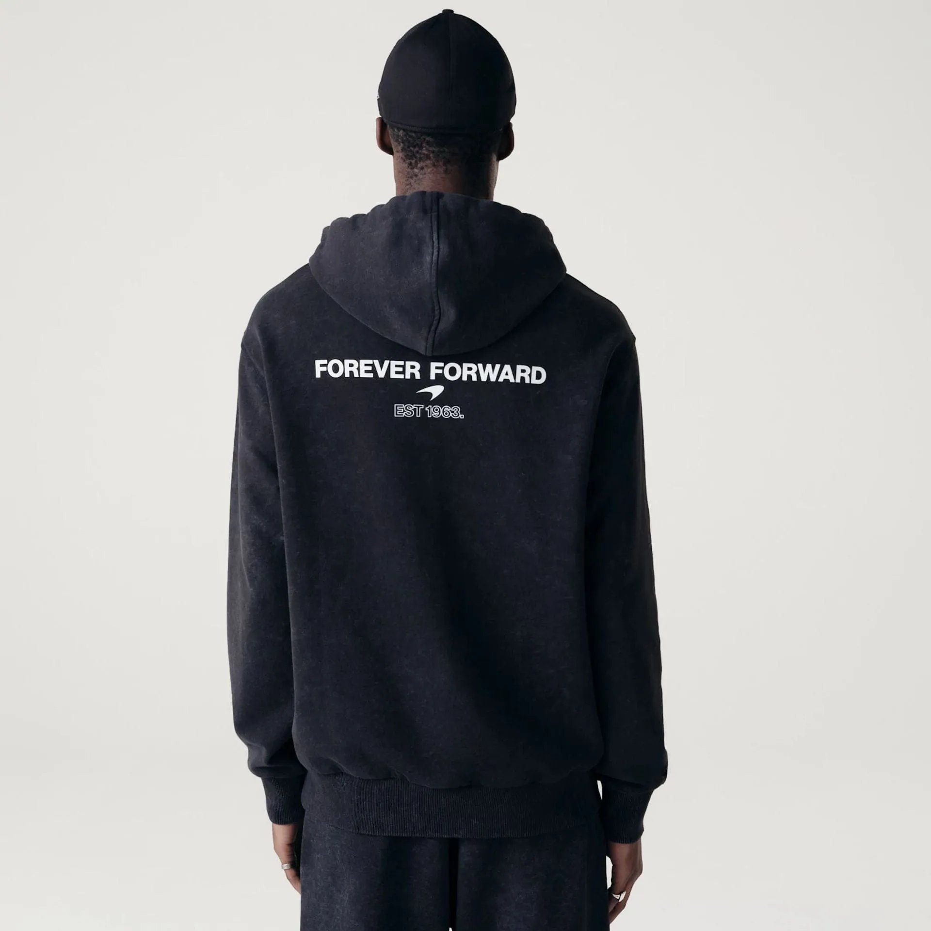 Sweats à capuche et pulls à capuche New Era McLaren Racing Pack Lavé Noir Pull à capuche surdimensionné