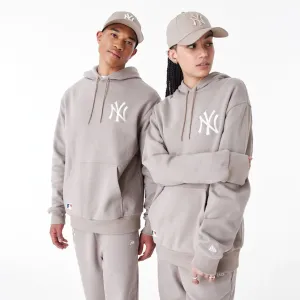 Sweats à capuche et pulls New Era des New York Yankees - Pull à capuche oversize beige essentiel de la ligue