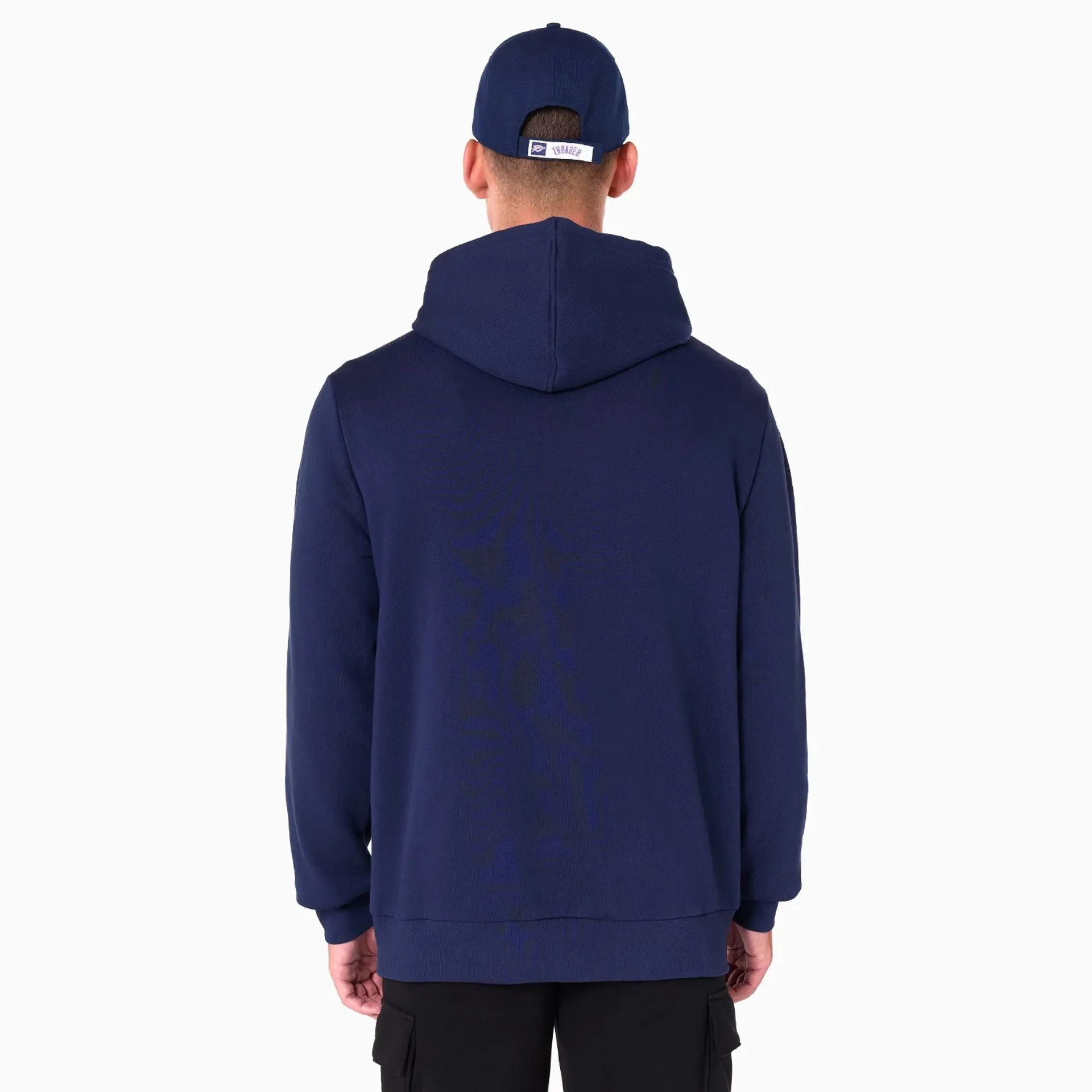 Sweats à capuche et pulls à capuche New Era Oklahoma City Thunder NBA Pullover en bleu marine