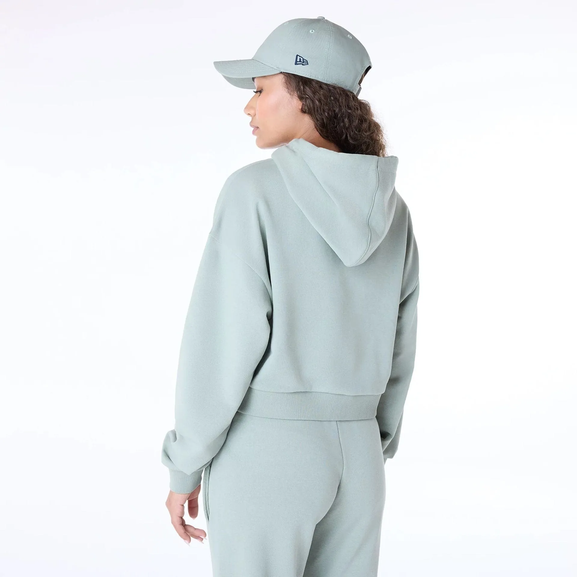 Sweats à capuche et pulls pour femmes New Era Script - Pull à capuche vert pastel