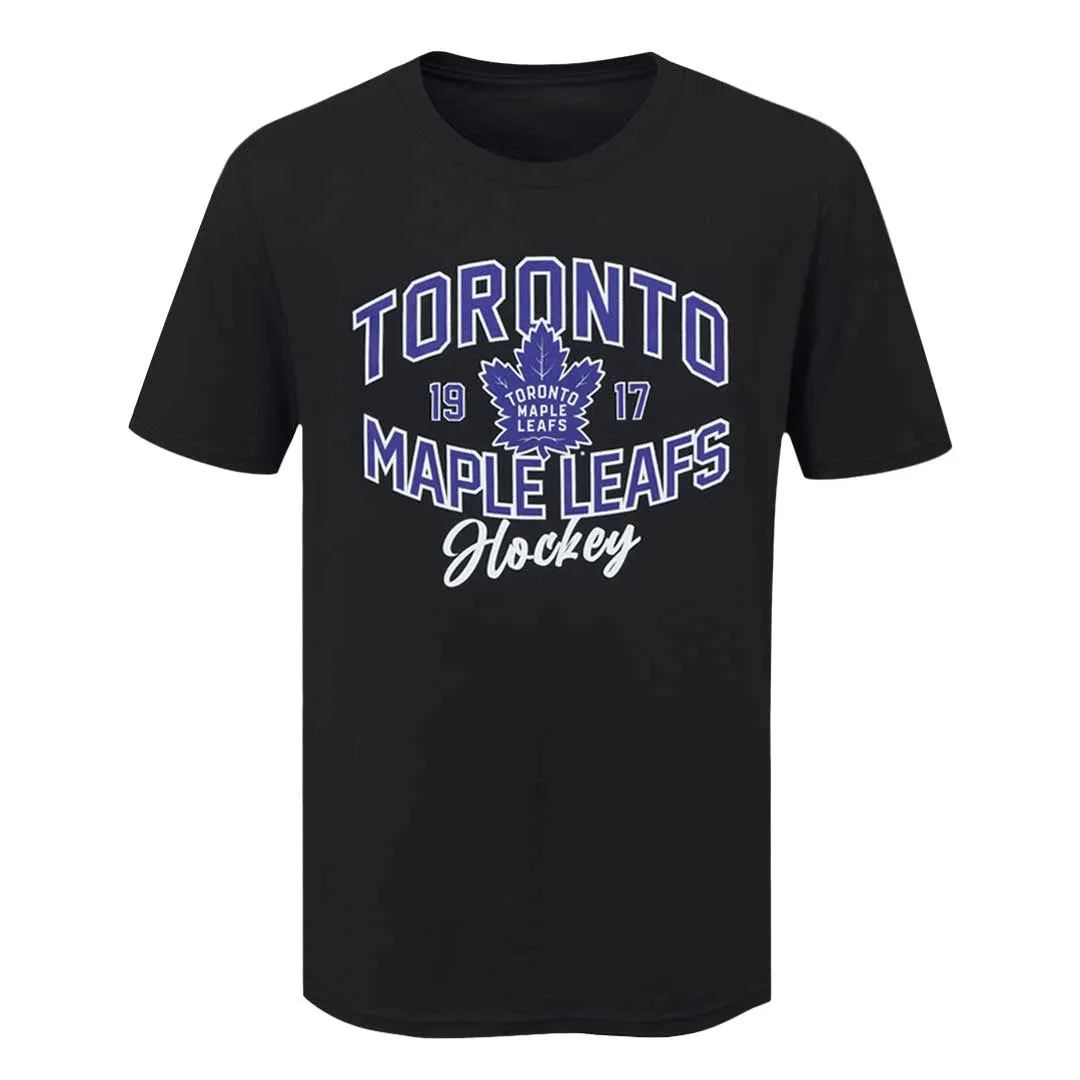 NHL - T-shirt à manches courtes pour hommes des Toronto Maple Leafs (NHXX2HXMSC3A1PB 00BLK)