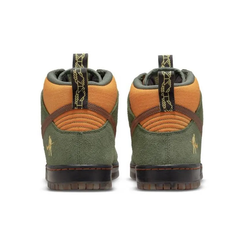 Nike SB Dunk High Pass~Port Bottes de Travail Passeport Vert Armée/Brun/Noir Nike Dunk