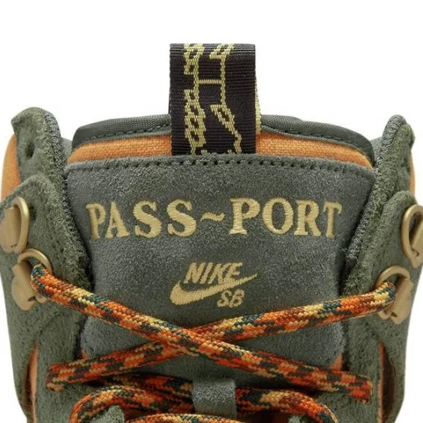 Nike SB Dunk High Pass~Port Bottes de Travail Passeport Vert Armée/Brun/Noir Nike Dunk