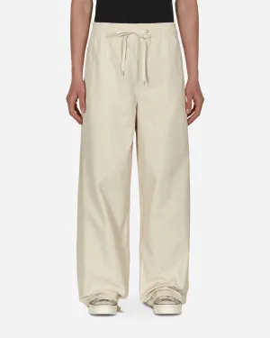 Pantalon large facile sans couture latérale Blanc