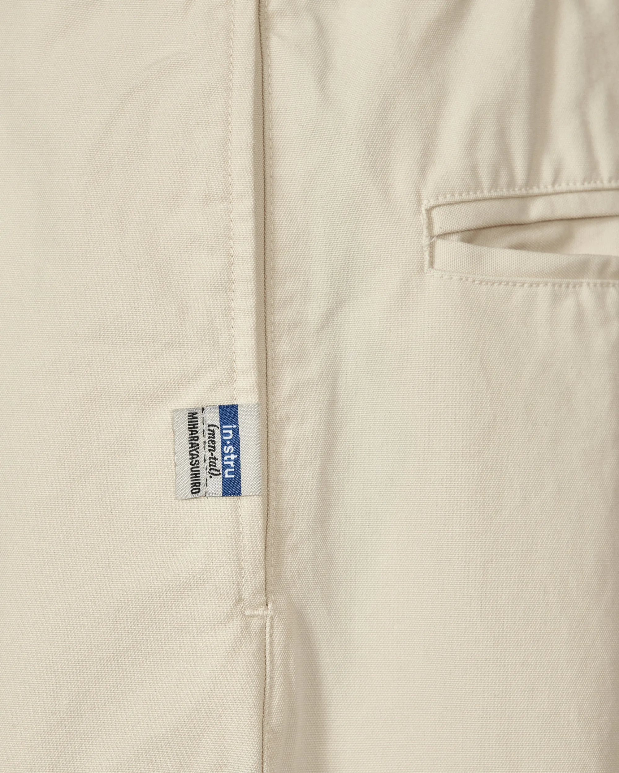 Pantalon large facile sans couture latérale Blanc