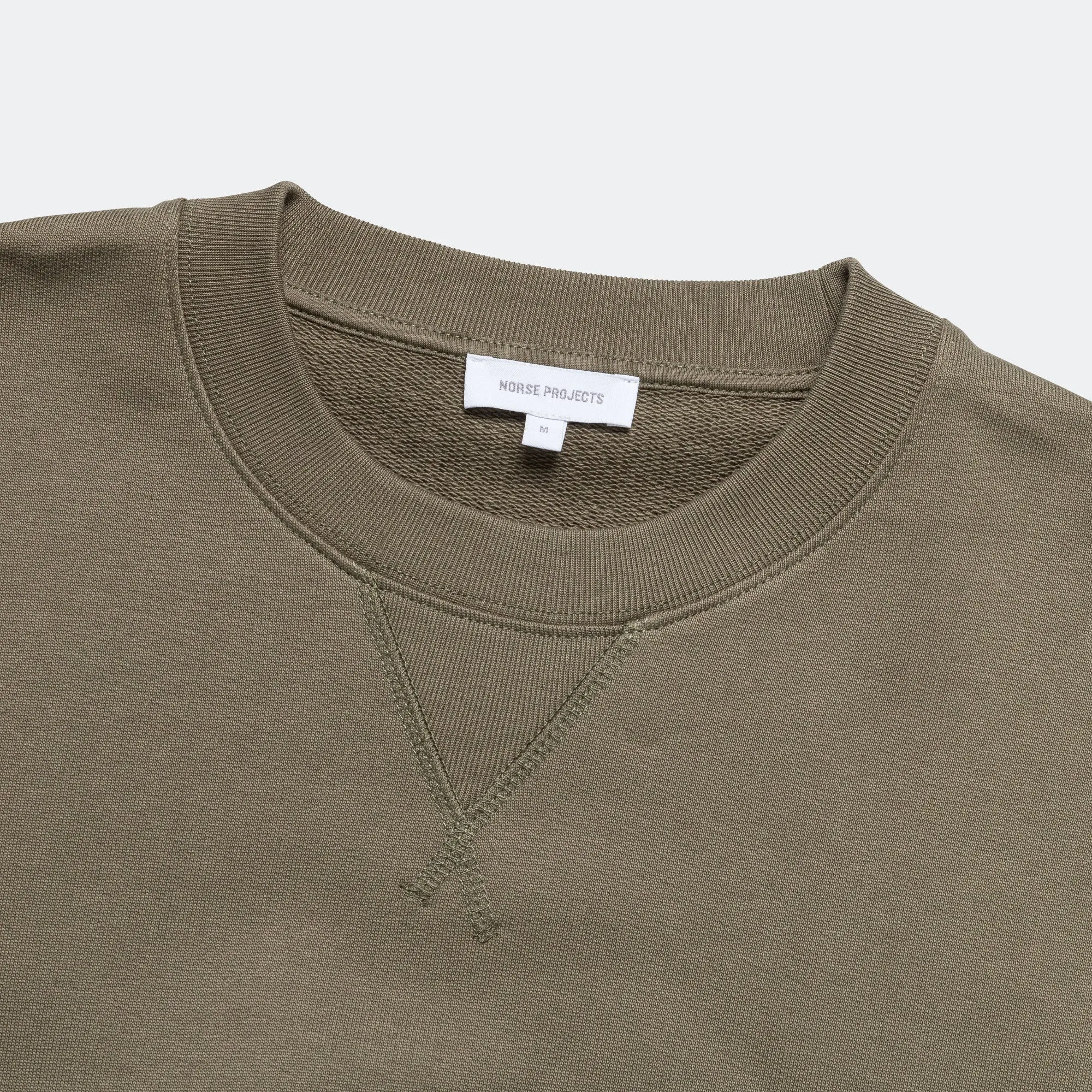 Norse Projects Sweat-shirt Standard - Vert Sédiment