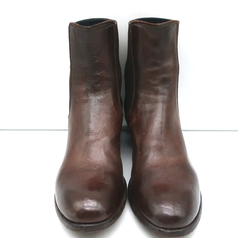 Bottes Chelsea Officine Creative en Cuir Marron Taille 38 Bottes à la Cheville à Talon Moyen