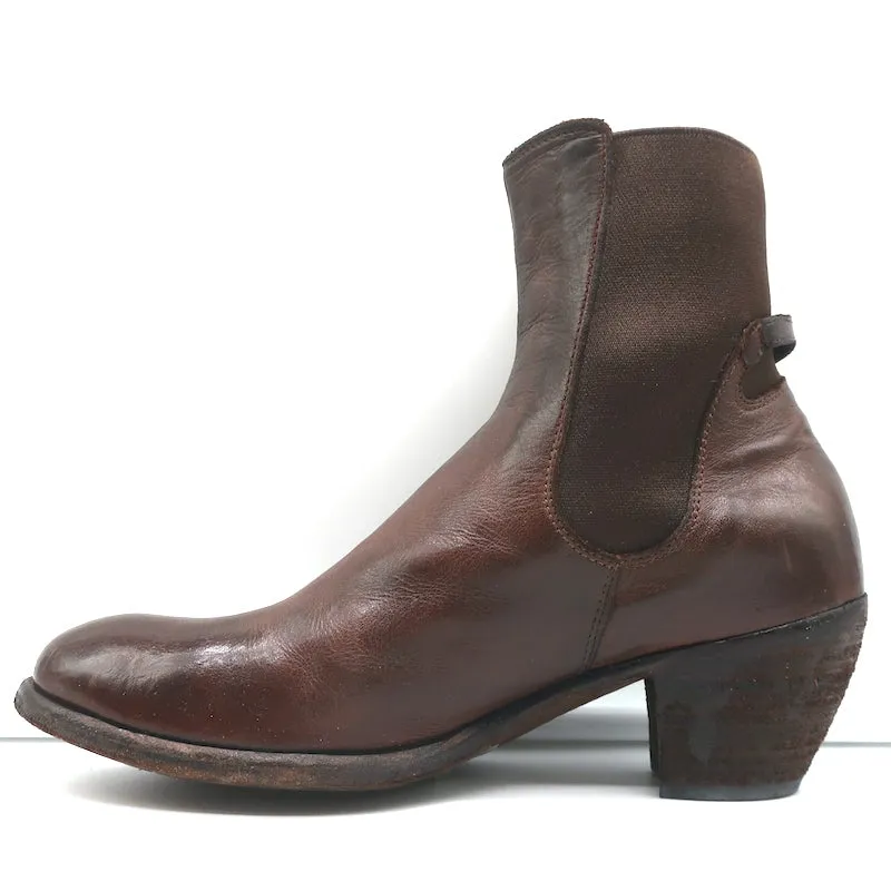 Bottes Chelsea Officine Creative en Cuir Marron Taille 38 Bottes à la Cheville à Talon Moyen