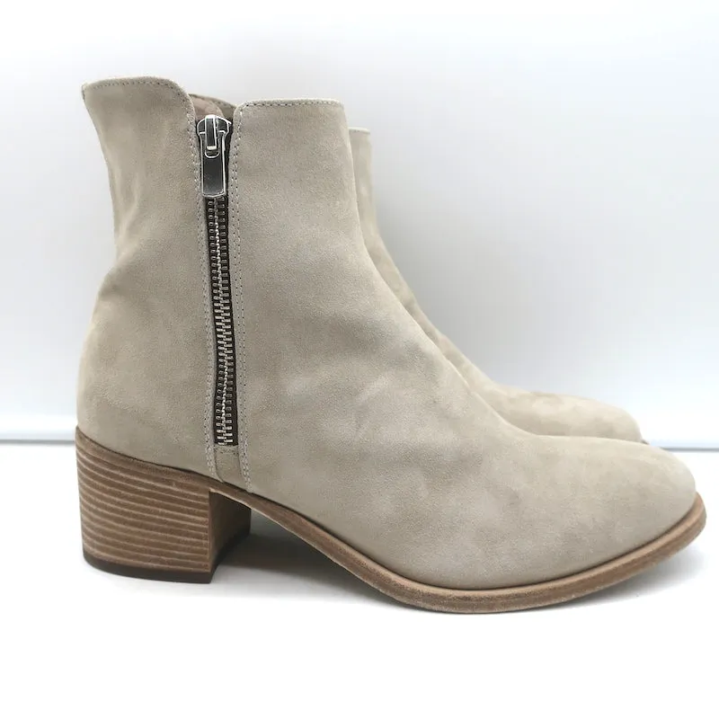 Officine Creative Bottes à Cheville à Fermeture Éclair Denner Suède Taupe Taille 40 NEUVE