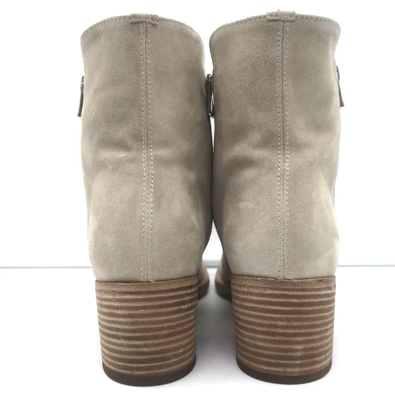 Officine Creative Bottes à Cheville à Fermeture Éclair Denner Suède Taupe Taille 40 NEUVE