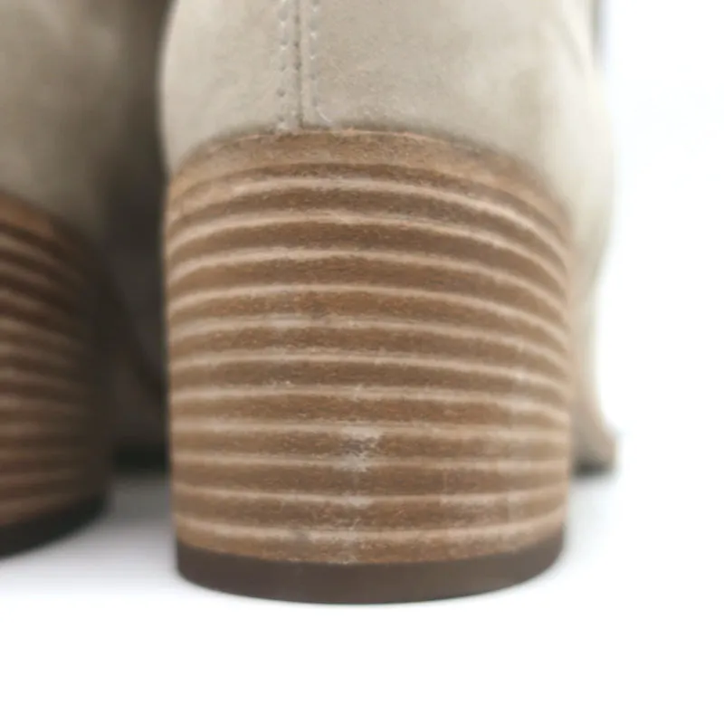 Officine Creative Bottes à Cheville à Fermeture Éclair Denner Suède Taupe Taille 40 NEUVE