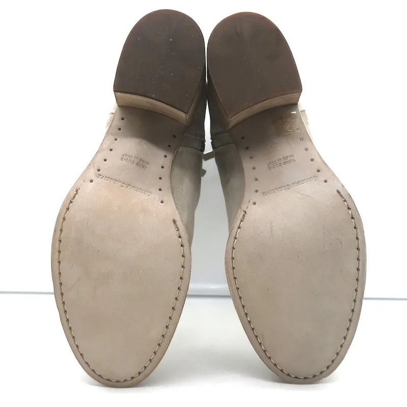 Officine Creative Bottes à Cheville à Fermeture Éclair Denner Suède Taupe Taille 40 NEUVE
