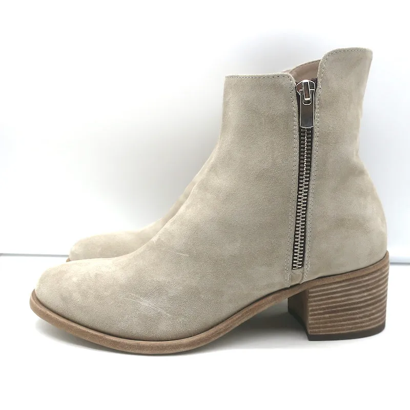 Officine Creative Bottes à Cheville à Fermeture Éclair Denner Suède Taupe Taille 40 NEUVE