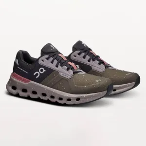 Chaussures On Women's Cloudrunner 2 Imperméables - Olive / Acajou Chaussures On Cloud