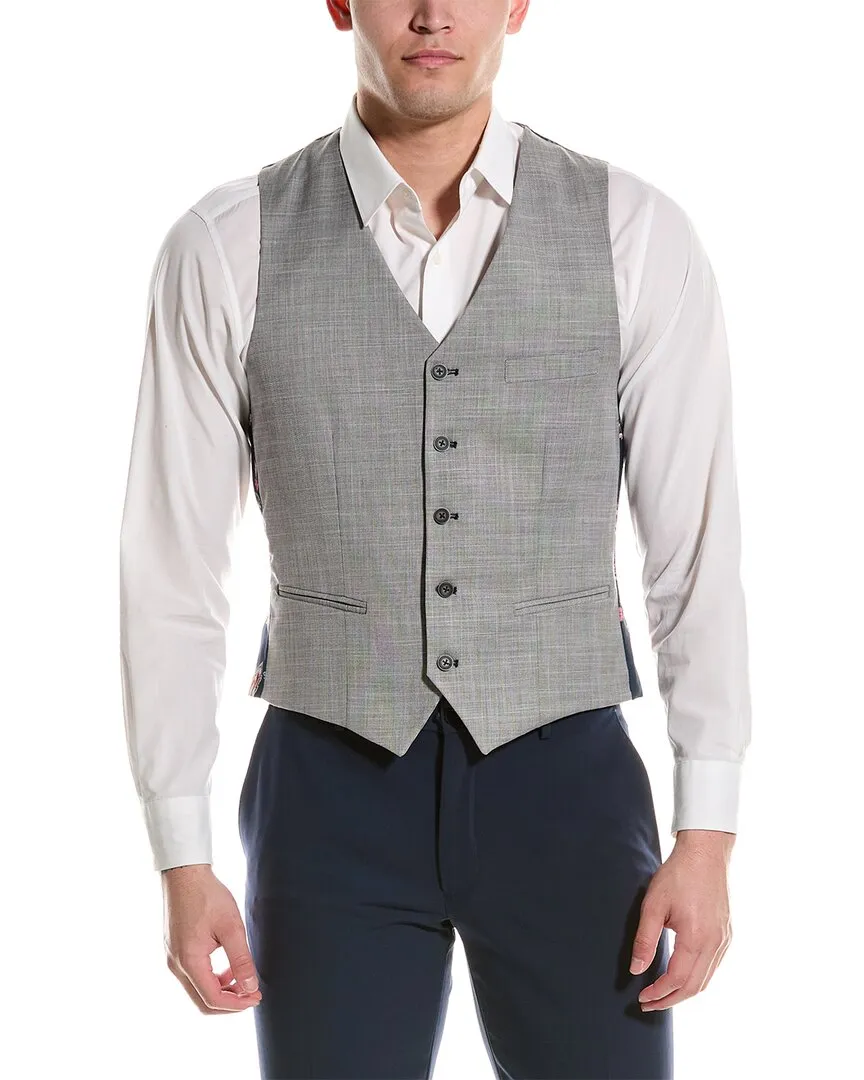 Gilet Slim Fit Paisley & Gray Eaton