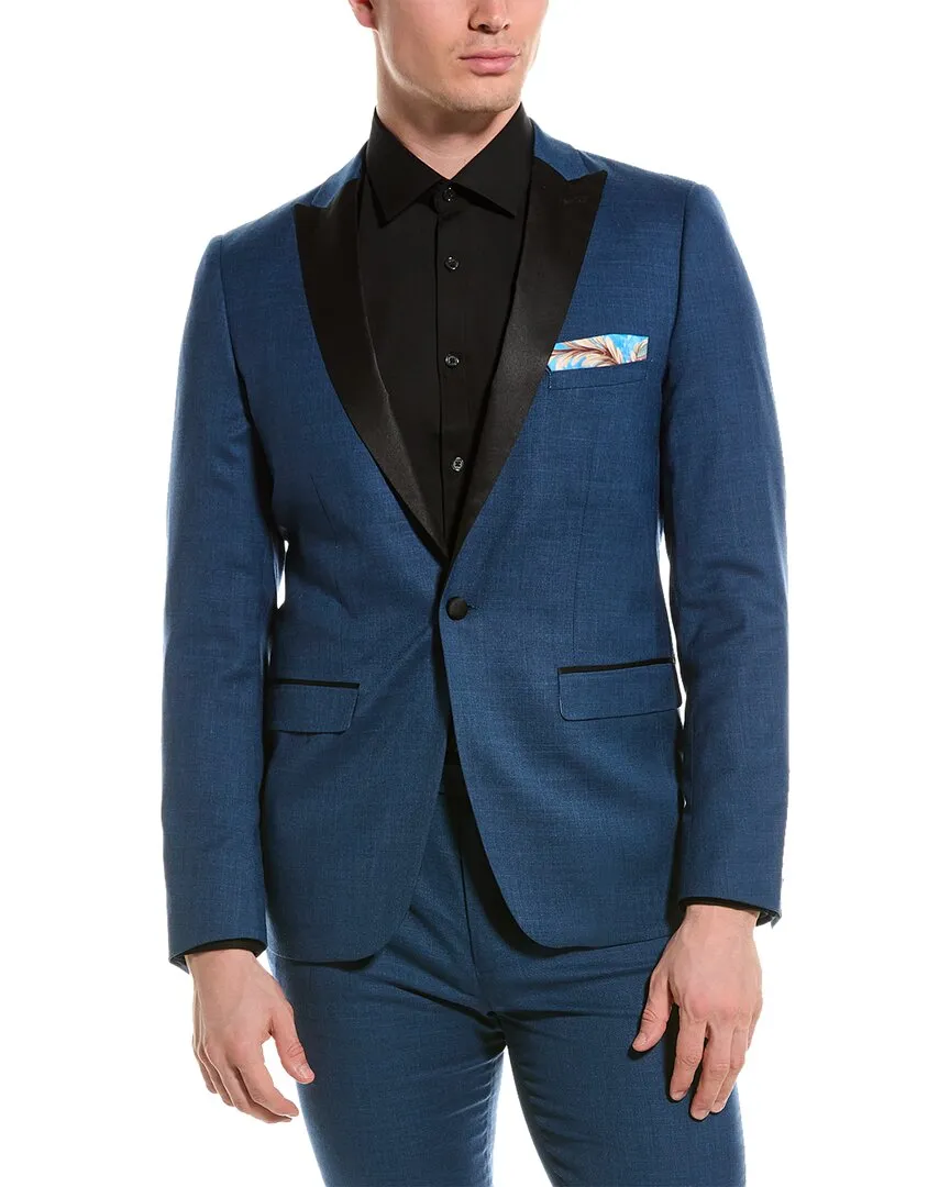 Veste de smoking élégante Paisley & Gray Grosvenor Slim Peak
