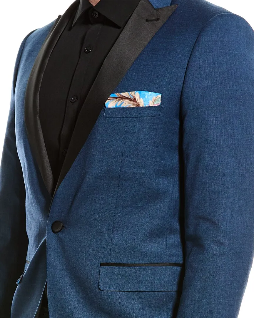 Veste de smoking élégante Paisley & Gray Grosvenor Slim Peak