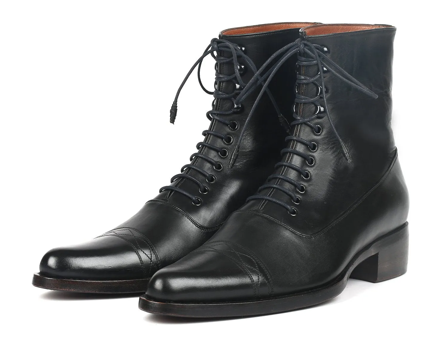 Paul Parkman Chaussures Bottes en cuir Goodyear Welted pour hommes Paul Parkman en noir
