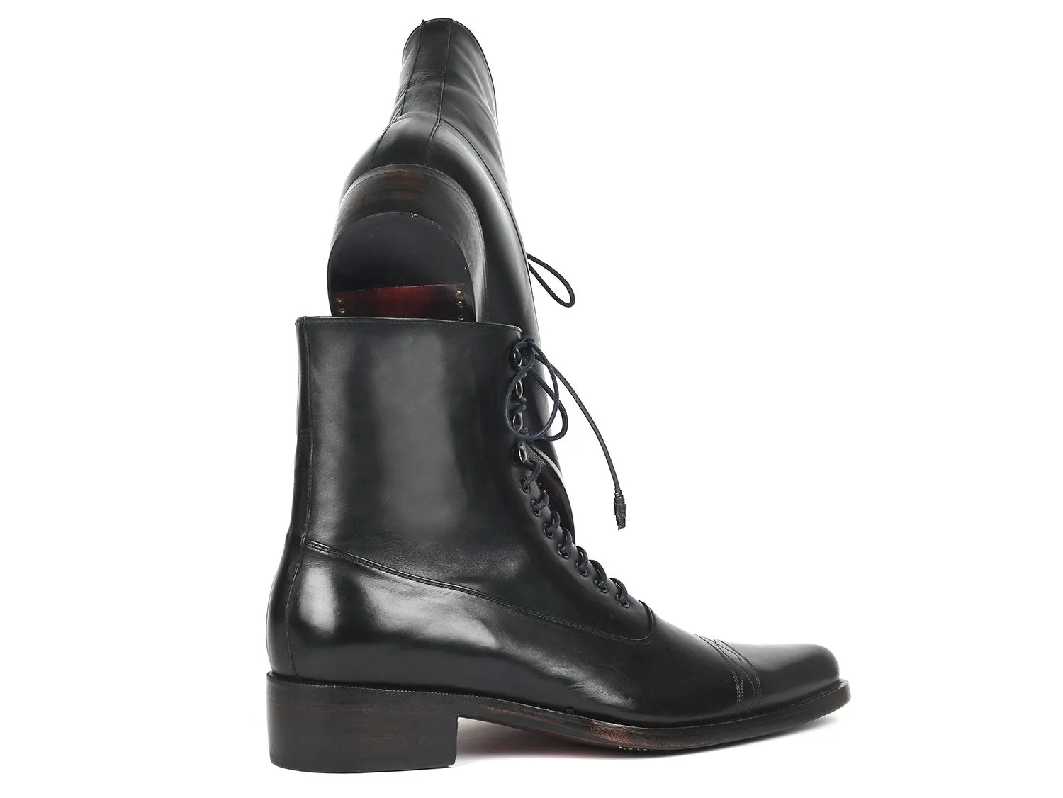 Paul Parkman Chaussures Bottes en cuir Goodyear Welted pour hommes Paul Parkman en noir