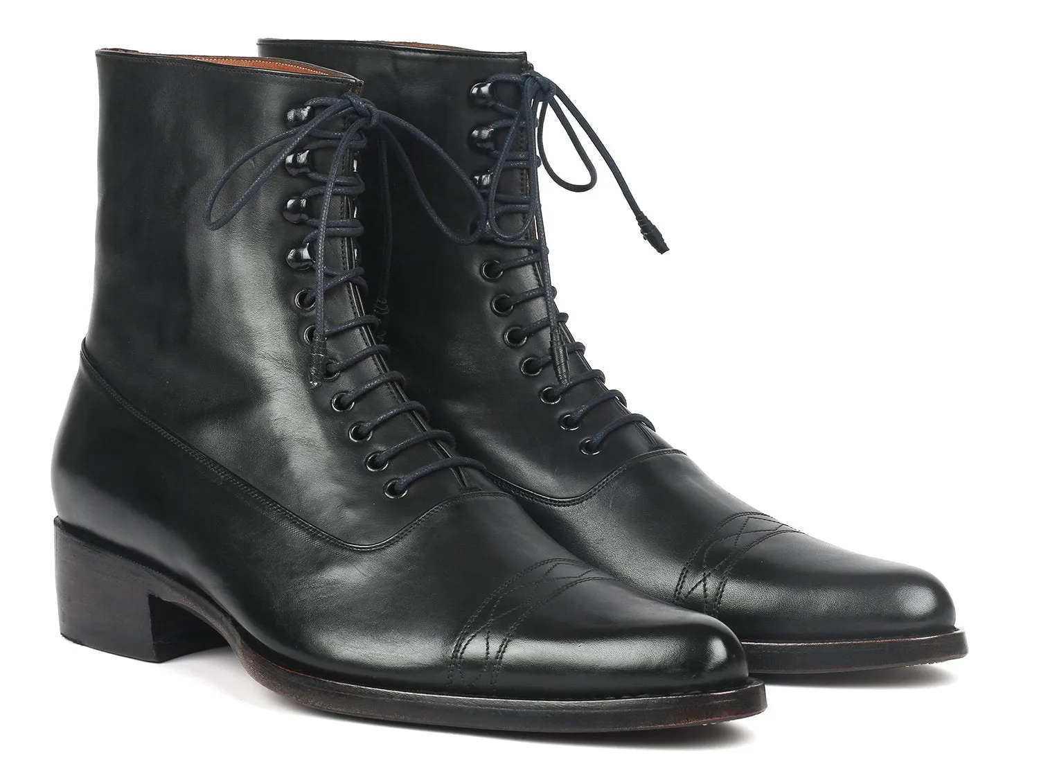 Paul Parkman Chaussures Bottes en cuir Goodyear Welted pour hommes Paul Parkman en noir