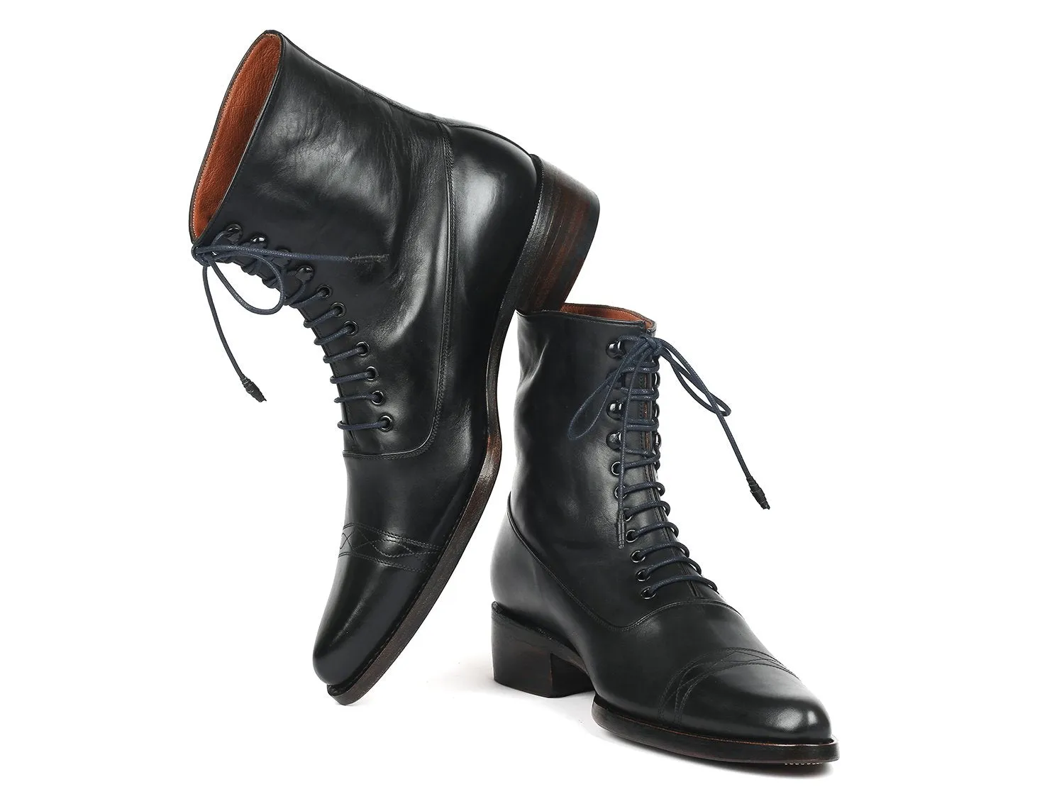 Paul Parkman Chaussures Bottes en cuir Goodyear Welted pour hommes Paul Parkman en noir