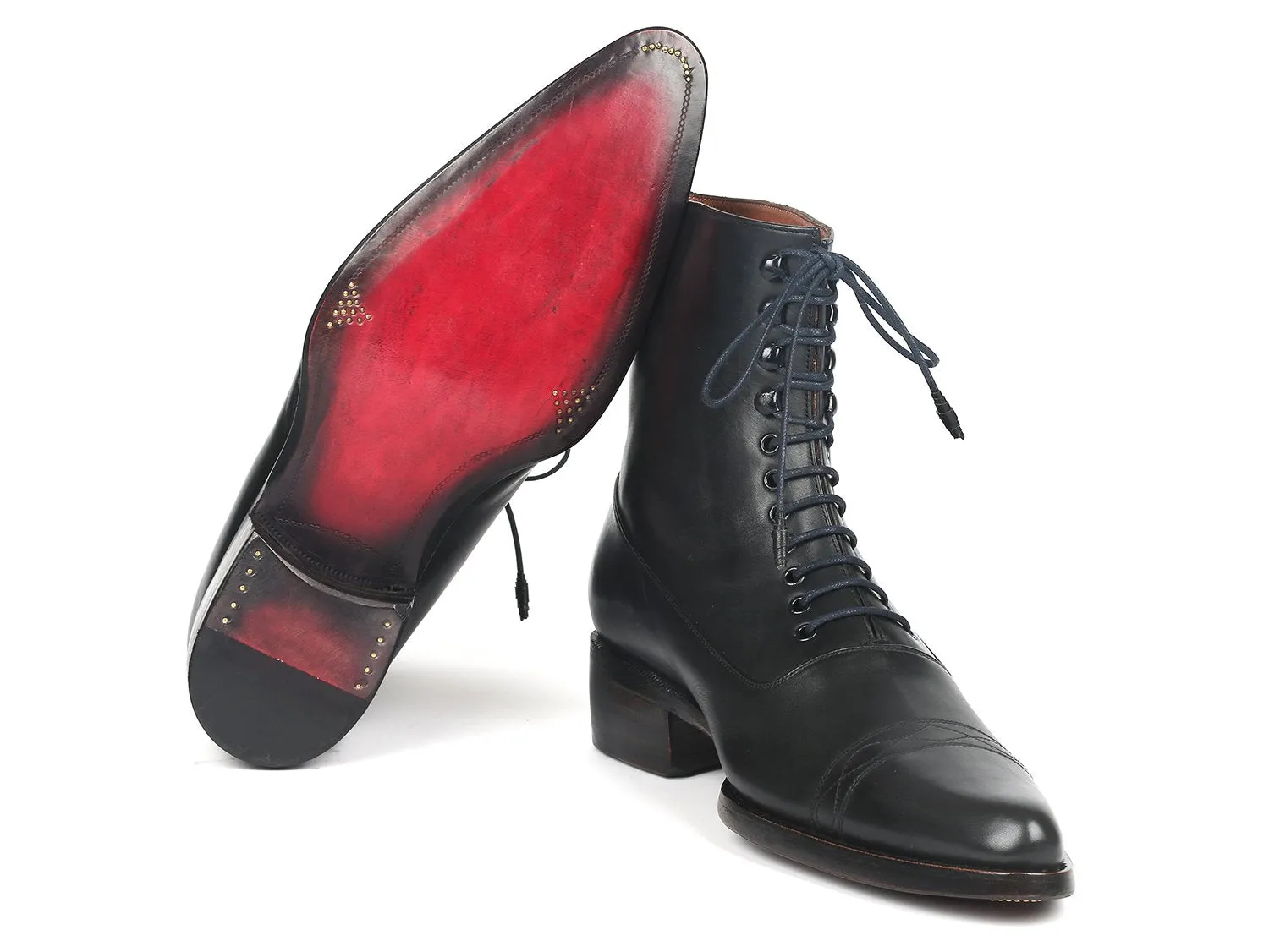 Paul Parkman Chaussures Bottes en cuir Goodyear Welted pour hommes Paul Parkman en noir