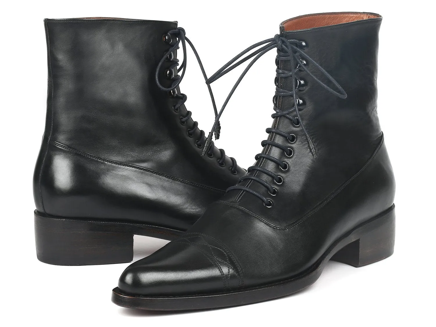Paul Parkman Chaussures Bottes en cuir Goodyear Welted pour hommes Paul Parkman en noir