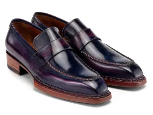 Paul Parkman Chaussures Paul Parkman Mocassins à couture norvégienne pour hommes en patine violette