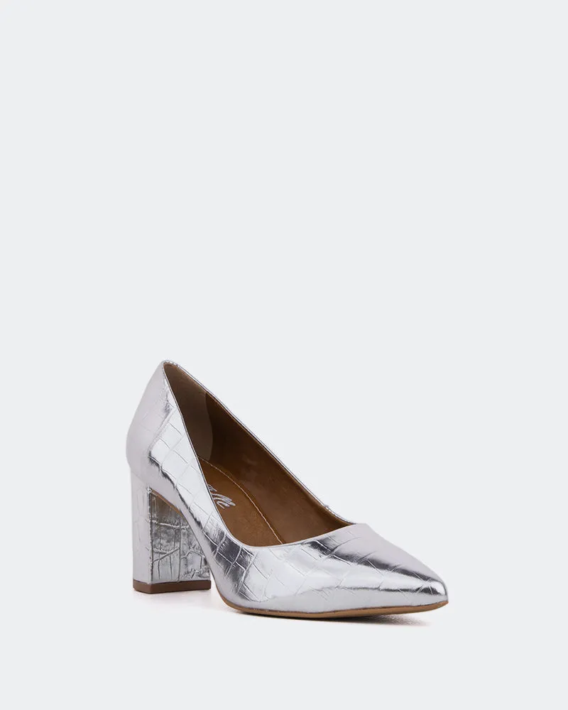Pivoine Argent Croco